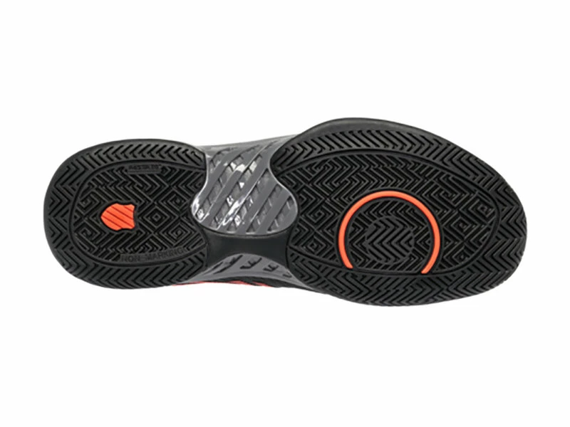 K-Swiss Hypercourt Express 2 Black/Orange Men's Shoe 4 K-Swiss Hypercourt Express 2 Black/Orange Men's Shoe - Image 2