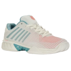 K-Swiss Hypercourt Express 2 Blanc/Blue/Desert Flower Women's Shoe 10 K-Swiss Hypercourt Express 2 Blanc/Blue/Desert Flower Women's Shoe -CLASH Shop k swiss hypercourt express 2 blanc blue desert flo 2
