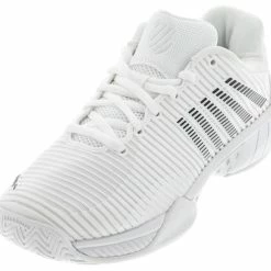 K-Swiss Hypercourt Express 2 White/Black Women's Tennis Shoes -CLASH Shop k swiss hypercourt express 2 white black womens te 2