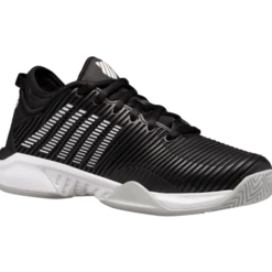 K-Swiss Hypercourt Supreme Black/White Women's Shoes -CLASH Shop k swiss hypercourt supreme black white womens shoe 2
