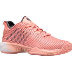 K-Swiss Hypercourt Supreme Peach/Asphalt Women's Shoes -CLASH Shop k swiss hypercourt supreme peach asphalt womens sh 2