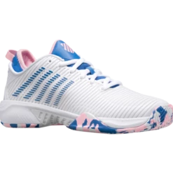 K-Swiss Hypercourt Supreme White/Blue/Pink Women's Shoes -CLASH Shop k swiss hypercourt supreme white blue pink womens 2