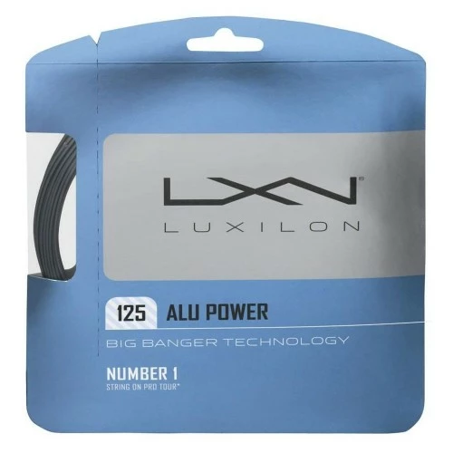 LUXILON ALU POWER 1.25MM 12.2M SET SILVER TENNIS STRING 3 LUXILON ALU POWER 1.25MM 12.2M SET SILVER TENNIS STRING