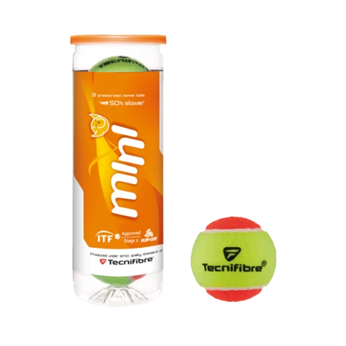 TECNIFIBRE MINI ORANGE 3BALL TENNIS BALL 3 TECNIFIBRE MINI ORANGE 3BALL TENNIS BALL