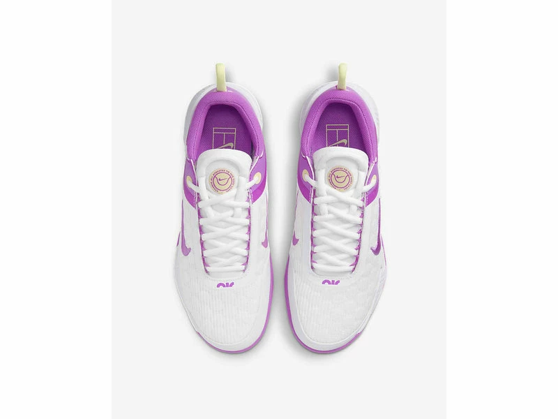 Nike Zoom Court NXT Women's Shoe- White/Fuchsia 6 Nike Zoom Court NXT Women's Shoe- White/Fuchsia - Image 4