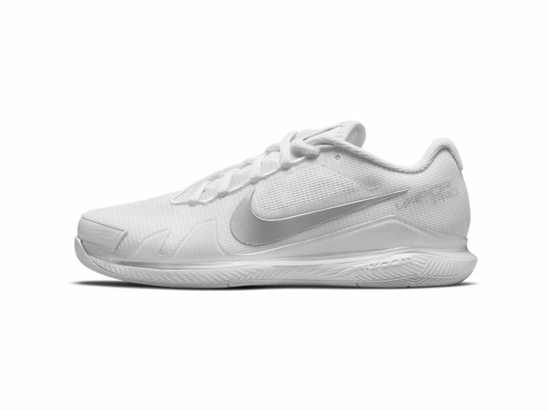 Nike Zoom Vapor Pro White/Silver Women's Shoe 5 Nike Zoom Vapor Pro White/Silver Women's Shoe - Image 3