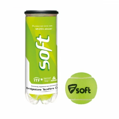 TECNIFIBRE SOFT GREEN 3BALL TENNIS BALL 3 TECNIFIBRE SOFT GREEN 3BALL TENNIS BALL