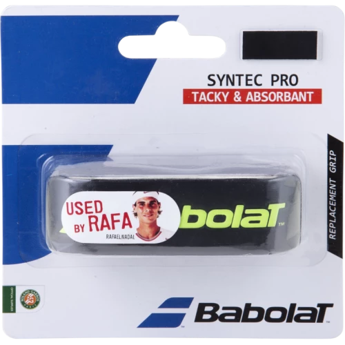 BABOLAT SYNTEC PRO BLK/YEL REPLACEMENT GRIP 3 BABOLAT SYNTEC PRO BLK/YEL REPLACEMENT GRIP