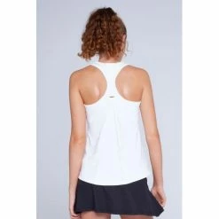 ELEVEN RACE DAY TANK 100 WHITE LADIES TENNIS TOP -CLASH Shop venus race tank back wht 500x500 1